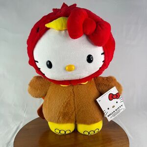 NEW 2024 Hello Kitty 18" Harvest Greeter Thanksgiving Turkey NWT Fall
